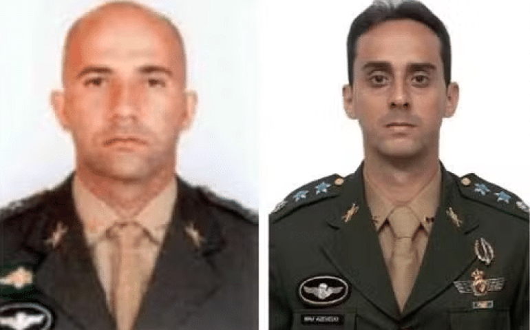 Tenentes-coronéis Hélio Ferreira Lima e Rodrigo Bezerra de Azevedo (Reprodução)