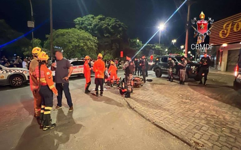 Tiroteio entre militar da Marinha, bombeiro e bandidos no DF - Imagem: CBMDF