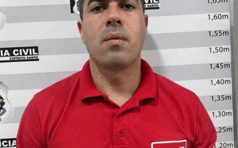 Renato José Mafiolete, conhecido como "Renatinho da Tapera", foi preso em estacionamento de shopping no ES Foto: Polícia Civil do Espírito Santo/ Divulgação / Agência O Globo