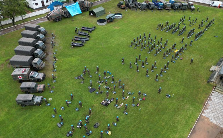 Treinamento ocorreu no 6° Batalhão de Engenharia de Combate, em São Gabriel (Foto: ST Edmilson-EB)