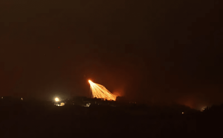 Líbano, ao longo da fronteira com Israel - 
ATEF SAFADI/EPA-EFE/REX/Shutterstock