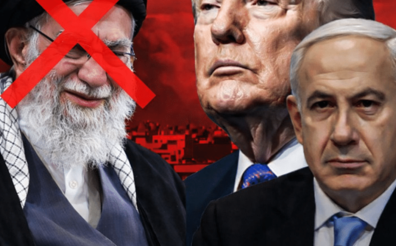 Trump, Netanyahu e Khamenei (eliminado)