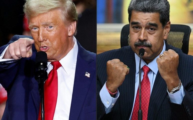 Donald Trump e Nicolás Maduro. Fotos: KAMIL KRZACZYNSKI e Federico PARRA / AFP