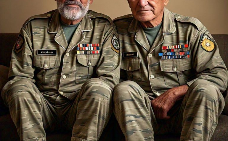 Velhos militares de pantufa
