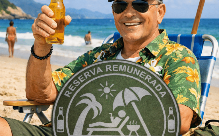 Veterano na praia
