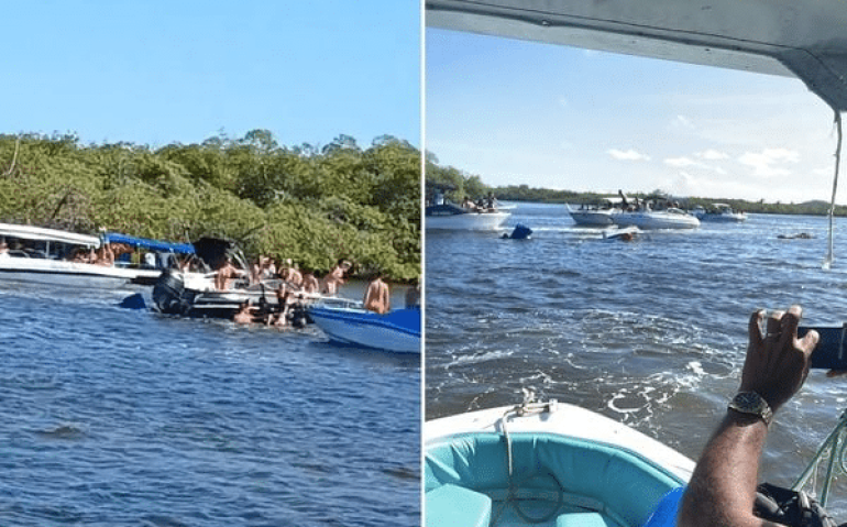 Acidente entre duas lanchas deixa dois mortos em Boipeba Crédito: Reprodução