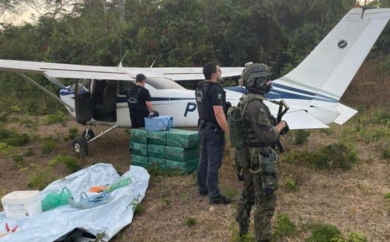 O Cessna 182 interceptado – Imagem: Força Aérea Brasileira