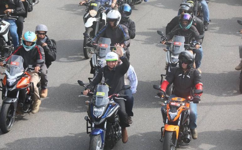 bolsonaro de moto RJ