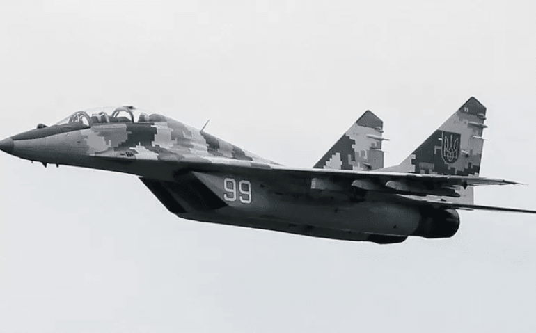 REUTERS
Legenda da foto,
As aeronaves ucranianas MiG-29s não são tão avançadas como parte dos aviões russos