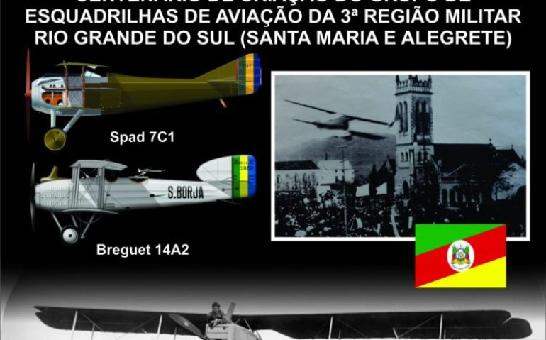 centenário de criação do grupo de aviação de caça no RS