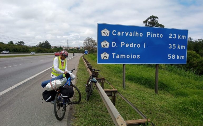 Pedro Figueiredo faz de Porto Alegre a Resende de bicicleta — Foto: Arquivo Pessoal