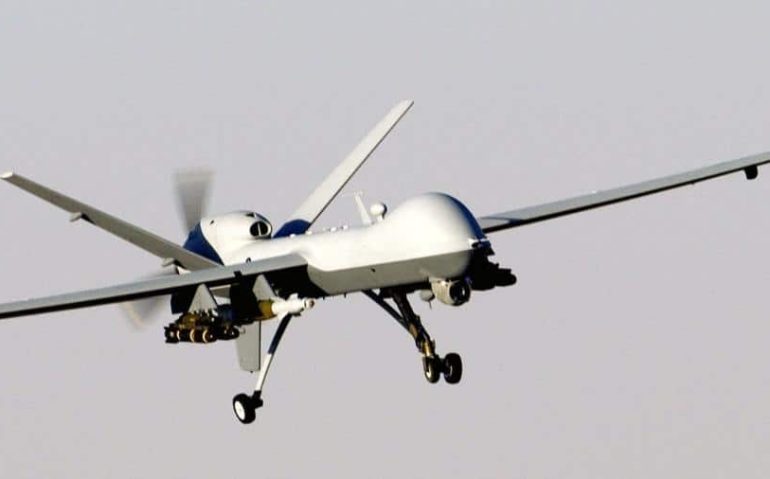 O general Osman Suleimani foi morto em uma ação do drone militar MQ-9 Reaper, dos EUA Divulgação/Military.com