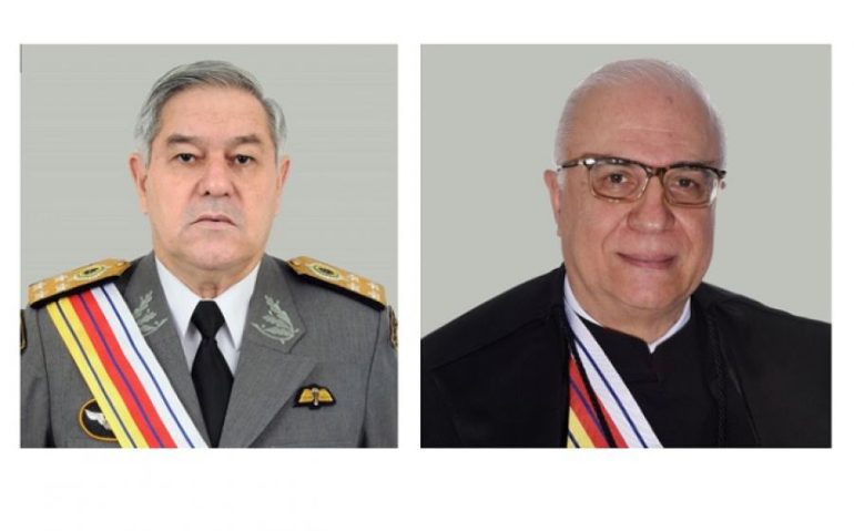 General Gomes de Mattos e rministro Péricles Aurélio Lima de Queiroz, presidente e vice do STM