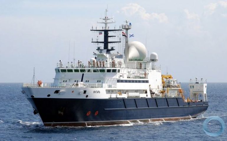 navio russo espião yantar
