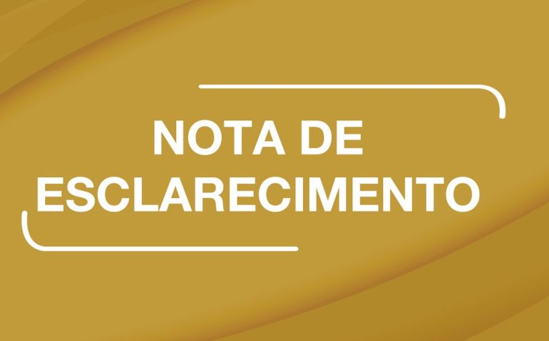 nota de esclarecimento
