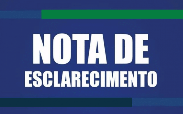 nota de esclarecimento