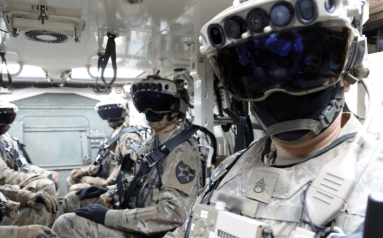 Soldados equipados com o novo dispositivo do exército norte-americano
Imagem: Divulgação/DVIDS