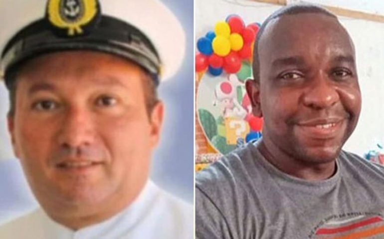 Sargento da Marinha Aurélio Alves Bezerra e Durval Teófilo Filho — Foto: Reprodução