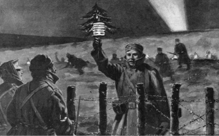 ILUSTRAÇÃO ANÔNIMA/BBC
Legenda da foto,
'Alguém, disse 'será que vão atirar hoje?'. 'Acho que hoje não''